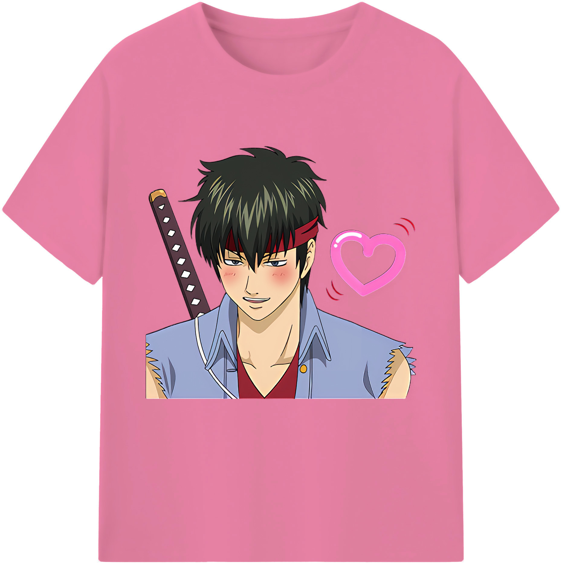 （画像用） ぎんたま 坂田銀時（さかたぎんとき） 神楽 志村新八（しむら しんぱち） GINTAMA Sakata Gintoki Kagura Shimura Shinpachi 綿100％半袖Tシャツ（フロントプリント）